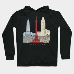 Toulouse skyline poster Hoodie